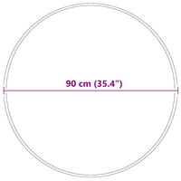 Antislip Shaggy Tapijt Cr&egrave;me 90 x 90 cm PP 9