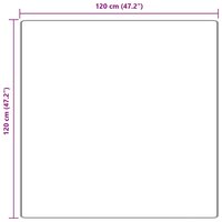 Antislip Shaggy Tapijt Bruin 120 x 120 cm PP 9