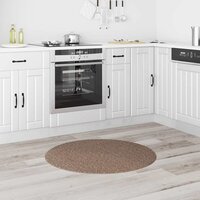 Antislip Shaggy Tapijt Bruin 90 x 90 cm PP 3