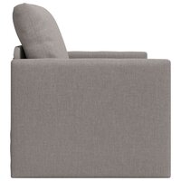 Vloerslaapbank met kussen Taupe 74 x 77 x 81 cm Stof 6