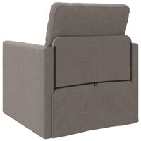 Vloerslaapbank met kussen Taupe 74 x 77 x 81 cm Stof 7