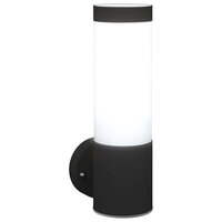Buitenwandlamp Zwart 12 x 7.5 x 27 cm Roestvrij staal 9