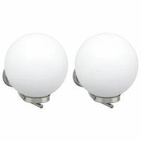 Buitenwandlampen 2 pcs Zilver 29 x 25 x 33 cm Roestvrij staal 2