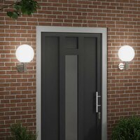 Buitenwandlampen 2 pcs Zilver 28 x 25 x 38 cm Roestvrij staal 3