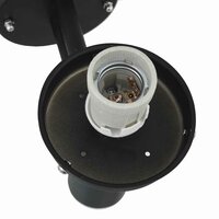 Buiten Wandlamp Zwart 28 x 25 x 38 cm Roestvrij staal 7