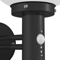 Buiten Wandlamp Zwart 28 x 25 x 38 cm Roestvrij staal 8