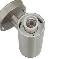 Buiten Wandlamp Zilver 15 x 7.5 x 33 cm Roestvrij staal 8