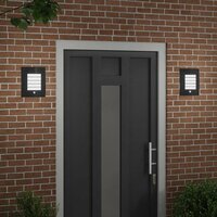 Buitenwandlampen 2 pcs Zwart 23.5 x 10.5 x 26 cm 3