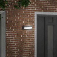 Buitenwandlamp Zwart 32 x 10 x 10 cm Roestvrij staal 3