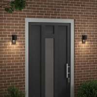 Buitenwandlampen 2 pcs Zwart 6.5 x 10.5 x 16 cm Roestvrij staal 3