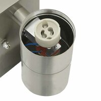 Buitenwandlamp Zilver 7 x 10 x 22 cm Roestvrij staal 8