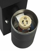 Buitenwandlamp Zwart 7 x 10 x 22 cm Roestvrij staal 8