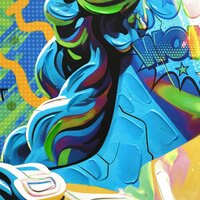 Schilderij Home ESPRIT Blauw Groen Modern 83 x 3 x 83 cm (2 Stuks) 3