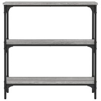 Wandtafel 75x22,5x75 cm bewerkt hout grijs sonoma eikenkleurig 4