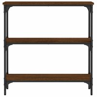 Wandtafel 75x22,5x75 cm bewerkt hout bruin eikenkleur 4