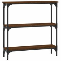 Wandtafel 75x22,5x75 cm bewerkt hout bruin eikenkleur 6