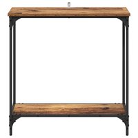 Wandtafel met plank Oud hout 75 x 30.5 x 75 cm Bewerkt hout 5