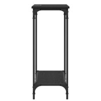 Wandtafel met plank Zwart eiken 75 x 30.5 x 75 cm Bewerkt hout 6