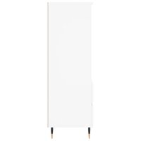 Hoge kast 40x36x110 cm bewerkt hout wit 7