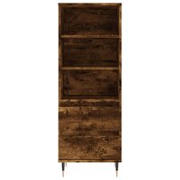 Hoge kast 40x36x110 cm bewerkt hout gerookt eiken 5