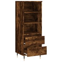 Hoge kast 40x36x110 cm bewerkt hout gerookt eiken 6