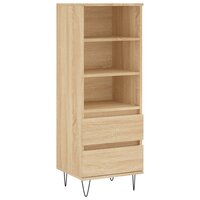 Hoge kast 40x36x110 cm bewerkt hout sonoma eiken 2