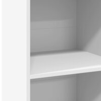 Hoge kast 45x41x124 cm bewerkt hout wit 7