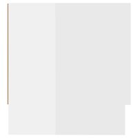 Kledingkast 100x32,5x35 cm bewerkt hout hoogglans wit 4