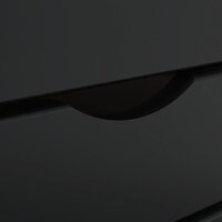 Ladekast MOSS verrijdbaar massief grenenhout zwart 7