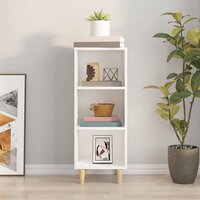 Dressoir 34,5x32,5x90 cm bewerkt hout wit 3