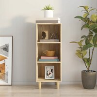 Dressoir 34,5x32,5x90 cm bewerkt hout sonoma eikenkleurig 3