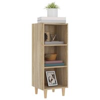 Dressoir 34,5x32,5x90 cm bewerkt hout sonoma eikenkleurig 4