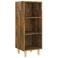 Dressoir 34,5x32,5x90 cm bewerkt hout gerookt eikenkleurig 2