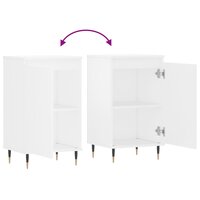 Dressoir 40x35x70 cm bewerkt hout wit 9