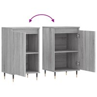 Dressoir 40x35x70 cm bewerkt hout grijs sonoma 9