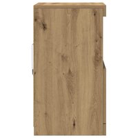 Dressoir artisanaal eikenkleurig 41 x 37 x 67 cm Bewerkt hout 8