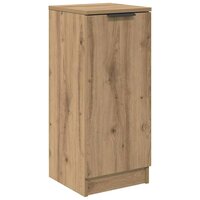 Dressoir artisanaal eikenkleurig 30 x 30 x 70 cm Bewerkt hout 2
