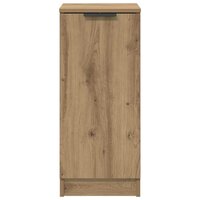 Dressoir artisanaal eikenkleurig 30 x 30 x 70 cm Bewerkt hout 6