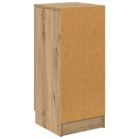 Dressoir artisanaal eikenkleurig 30 x 30 x 70 cm Bewerkt hout 8