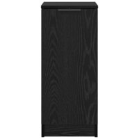 Dressoir Zwart eiken 30 x 30 x 70 cm Bewerkt hout 6