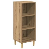 Dressoir artisanaal eikenkleurig 32.5 x 34.5 x 90 cm 2