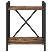 Boekenkast Gerookt eiken 40 x 30 x 48.5 cm Bewerkt hout 5