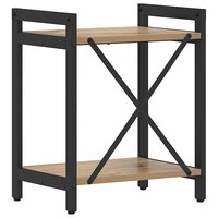 Boekenkast artisanaal eikenkleurig 40 x 30 x 48.5 cm 7