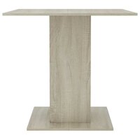 Eettafel 80x80x75 cm spaanplaat sonoma eikenkleurig 4