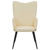 Relaxstoel stof cr&egrave;mekleurig 3