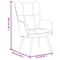 Relaxstoel fluweel zwart 8