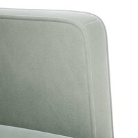 Fauteuil met armleuningen Lichtgrijs 53 cm Fluweel 6