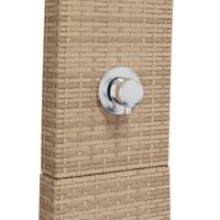 Buitendouche 55x60x224 cm poly rattan en acaciahout beige 8