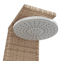 Buitendouche 55x60x224 cm poly rattan en acaciahout beige 9