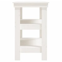Werkbank 78,5x50x80 cm massief grenenhout wit 6